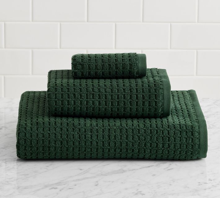 Cotton Terry Hand Towel - Dark green - Home All