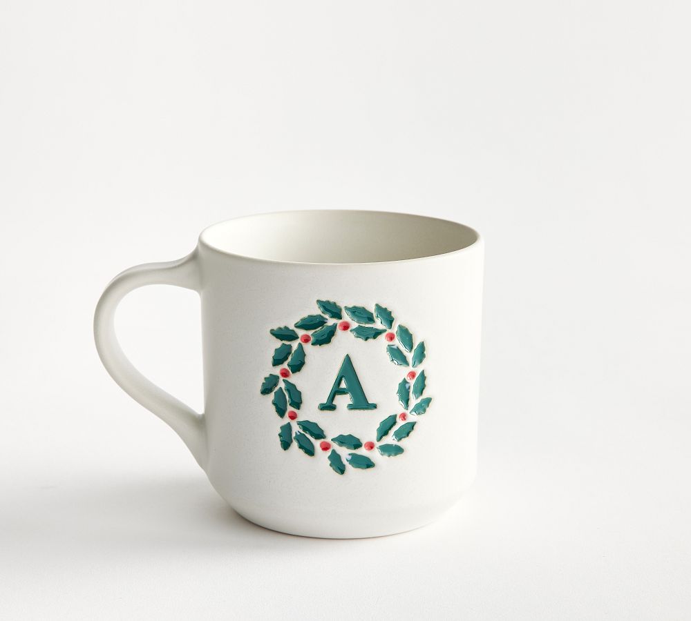 A-Z Letter O Monogram Initial Mug Pottery Barn