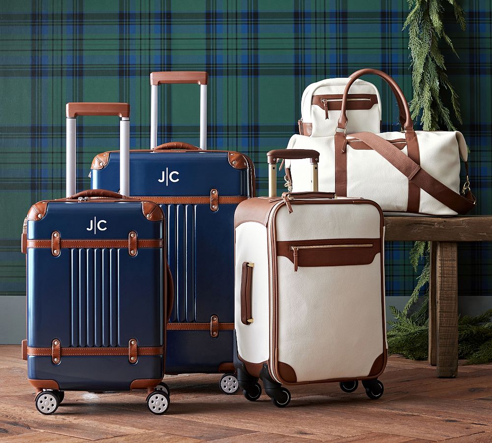 Concourse Vegan Leather Carry-On Luggage and Weekender Set