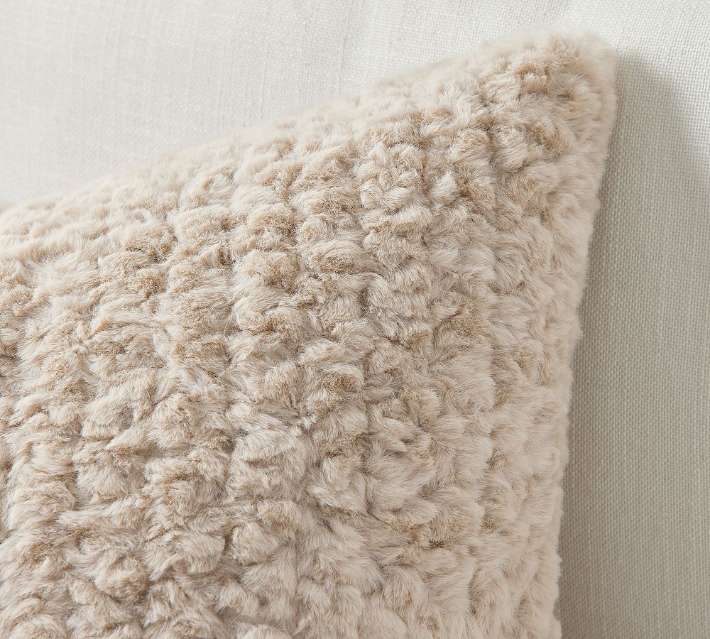 Faux Fur Aspen Pillow Pottery Barn