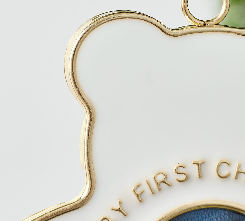 2023 Baby First Christmas Bear Frame Ornament Pottery Barn