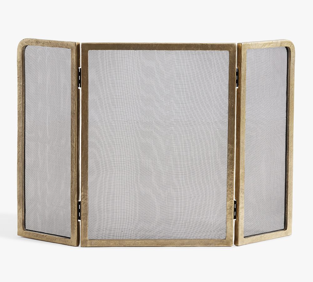 Christmas tri fold fireplace screen