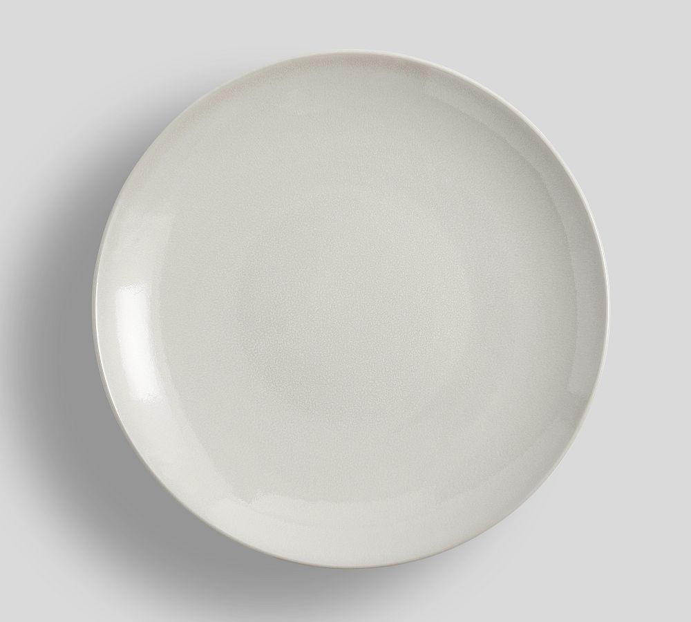 Mason Stoneware Salad Plates - Set of 4- Glossy Ivory