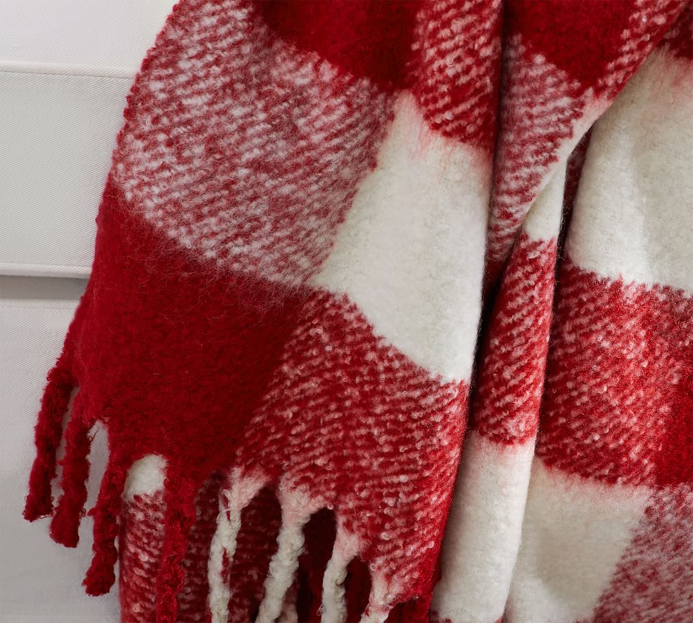 Hayes Faux Mohair Throw Blanket