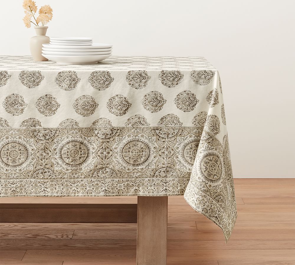 Block-print cotton tablecloths - Designs By Origin