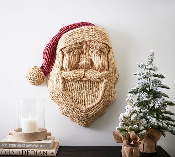 Figural Woven Santa Wall Art Pottery Barn