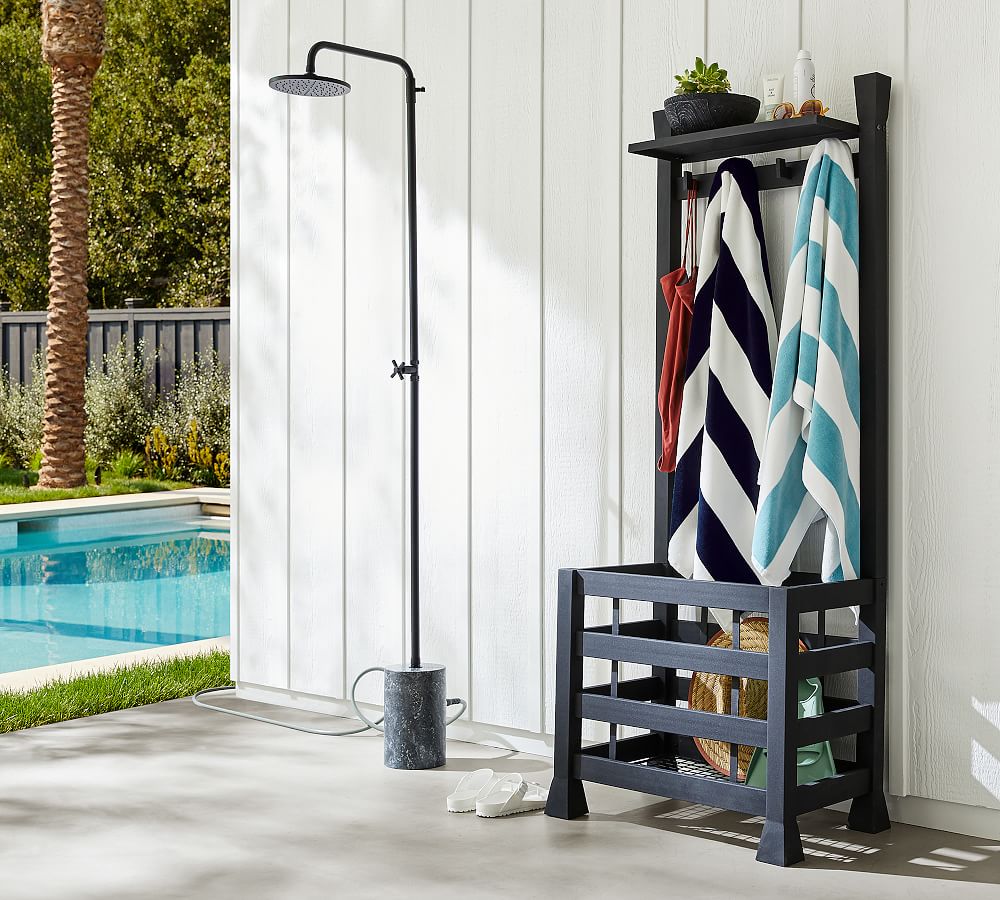 Malibu Metal Outdoor Shower Caddy