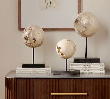 Decorative Malibu Wood Balls - Set of 3