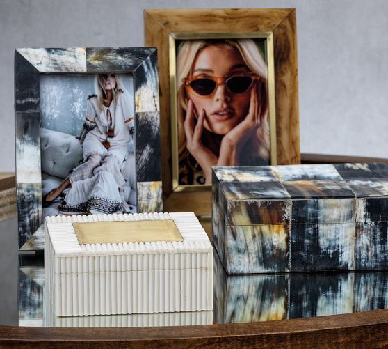 Black & White Picture Horn Frame Pottery Barn