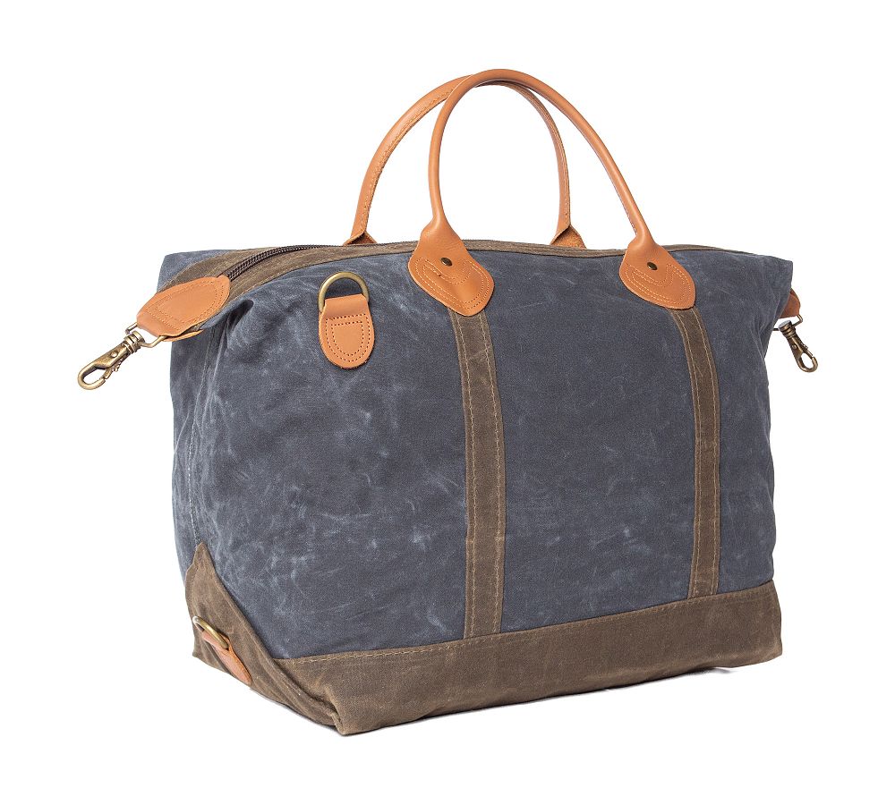 Brixton Waxed Canvas Weekender Bag & Dopp Kit Pottery Barn