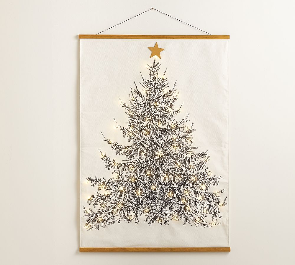 Light Up Holiday Tree Banner | Pottery Barn