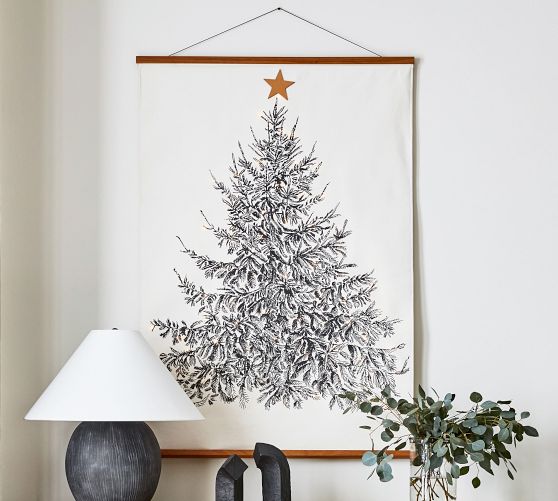 pottery barn christmas wall art