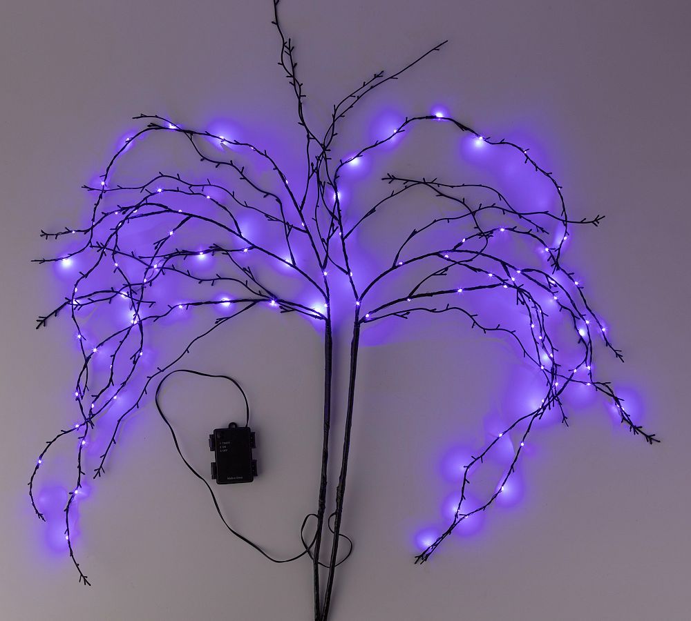 60” LED Lighted Snow Birch Branches – Willows & More