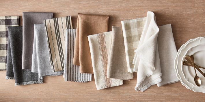 St. Barts Linen Napkin Set (Choose 4 or 6) (Ready to SHIP) Mix / Set of 4