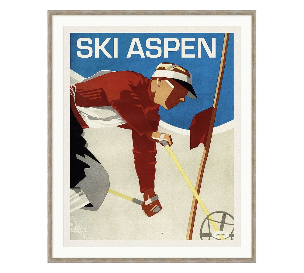 Ski Aspen Framed Print | Pottery Barn