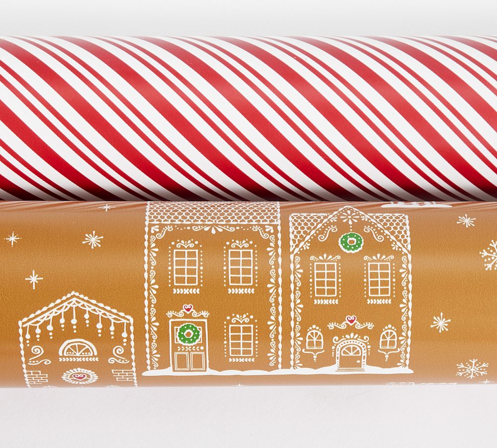 Christmas Gingerbread and Candy Childrens Gift Wrapping Paper sold by  ChaZhan, SKU 38594546