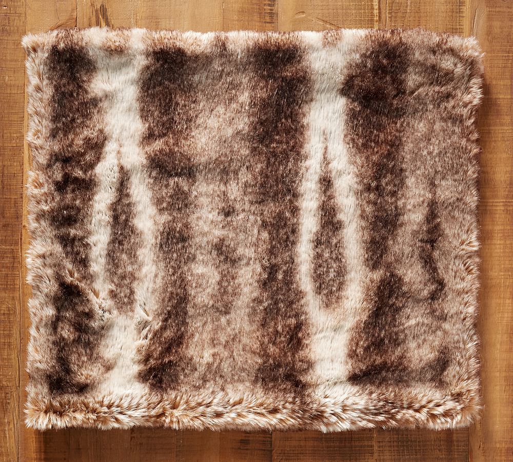 Faux Fur Placemat Pottery Barn