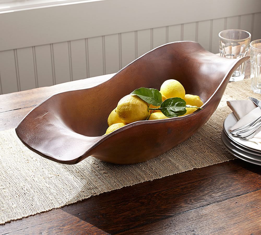 Pottery Barn Wooden Bowl