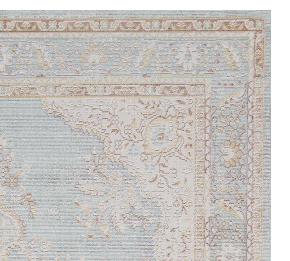 Porcelain Blue Carina Persian Rug Pottery Barn
