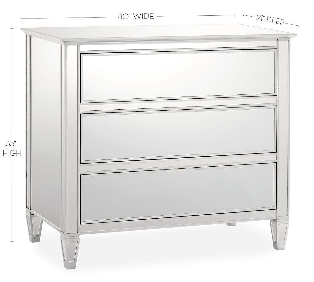 Mirrored Nightstand Pottery Barn
