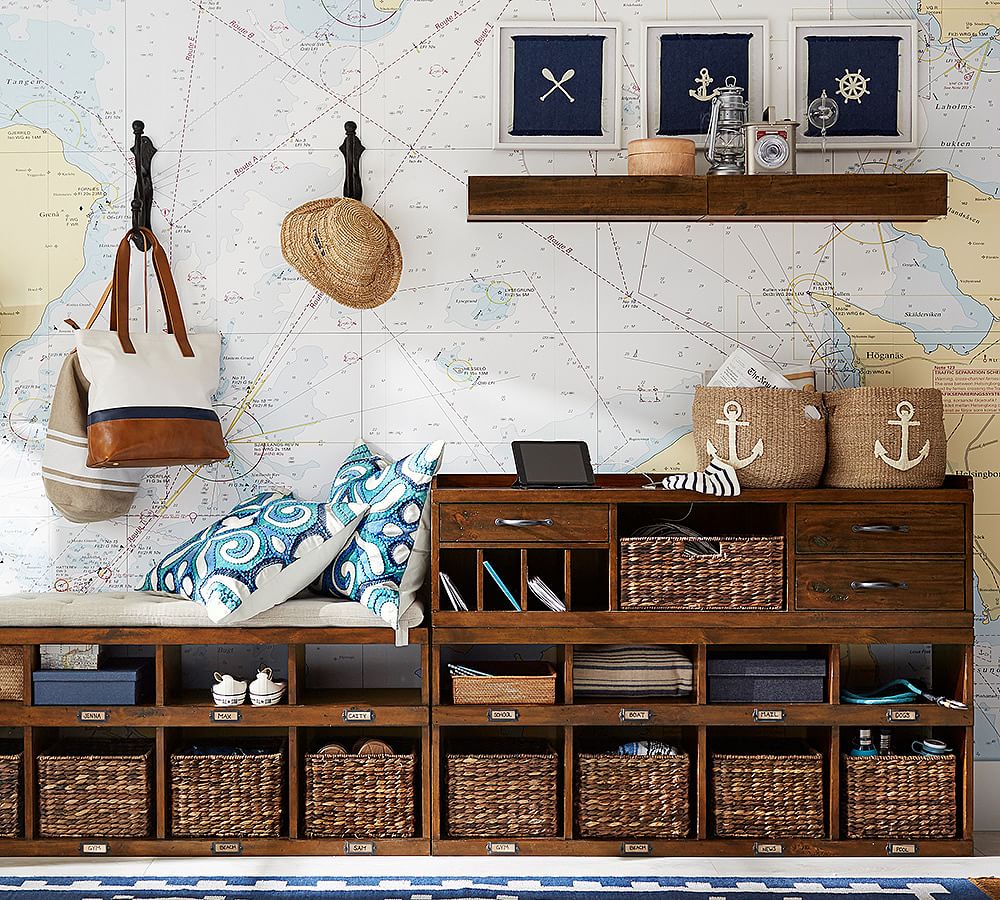 Rustic Wood Floating Shelves Pottery Barn