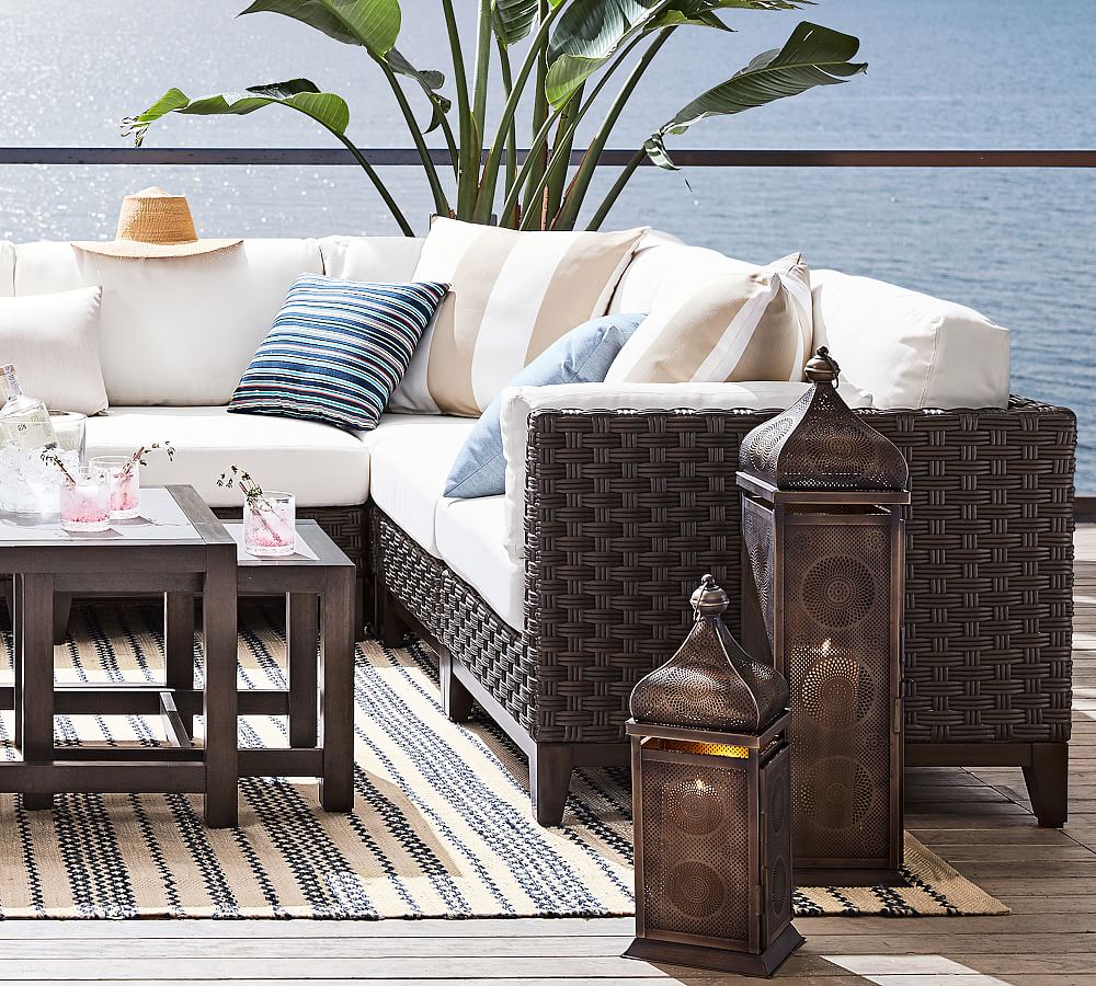 Build Your Own St. Johns AllWeather Wicker Outdoor Sectional