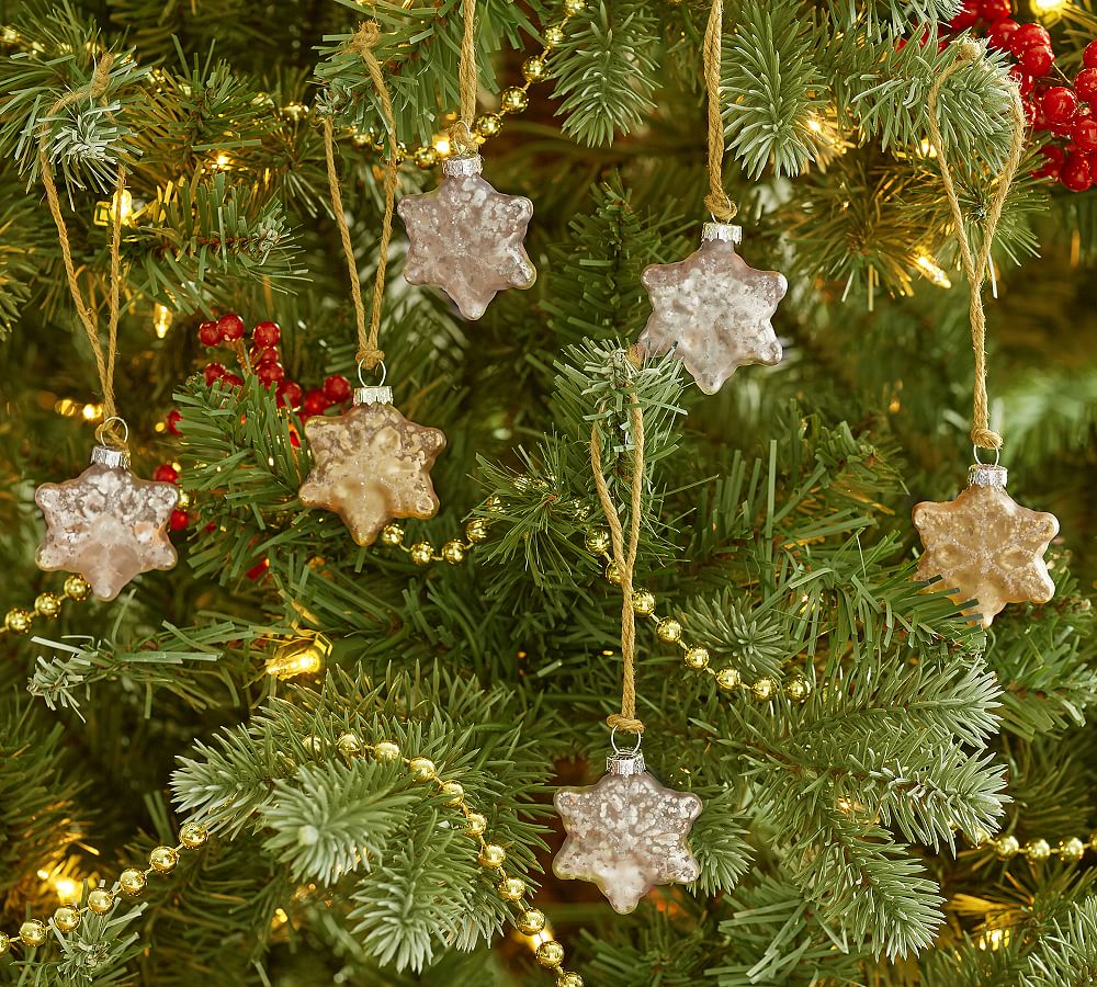 Small Snowflake Ornaments - Set/6