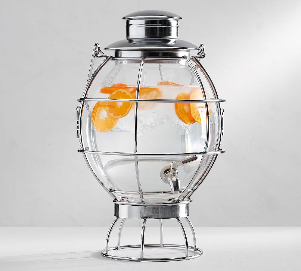 Glass Double Drink Dispenser - Pottery Barn