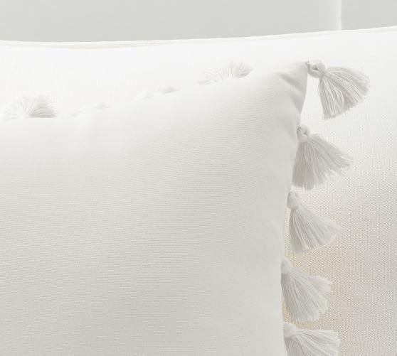 Tassel Trim Outdoor Throw Pillow Pottery Barn