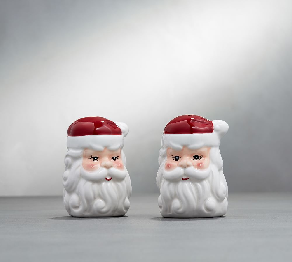 Pottery Barn Santa's Sled Salt & Pepper Shakers