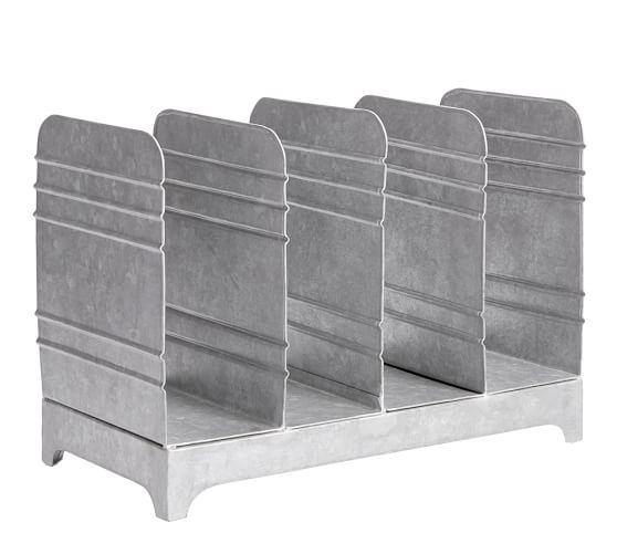 Standard File Stand Galvanized File Stand | Pottery Barn