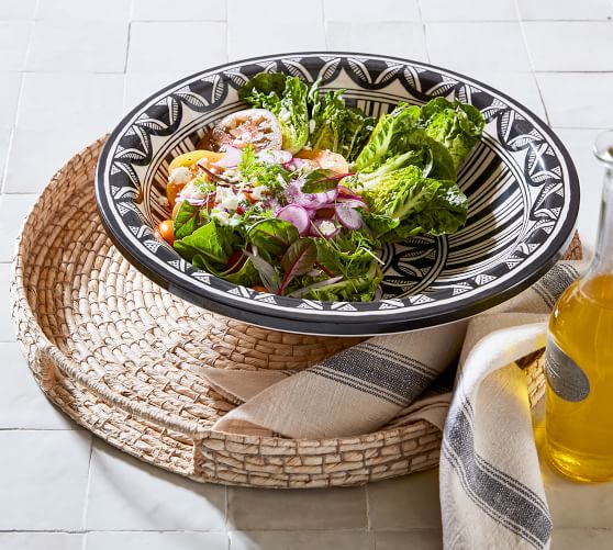 Modern Bamboo fiber melamine food bowl large travel salad bowl set