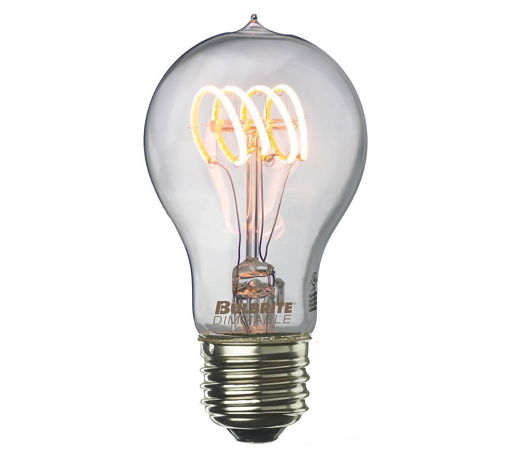 Curved LED Filament Standard Bulb Pack of 2 Pottery Barn