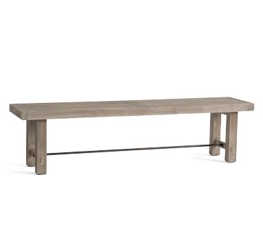 Abbott Concrete & FSC® Acacia Gray Chunky Leg Dining Table + Huntington ...