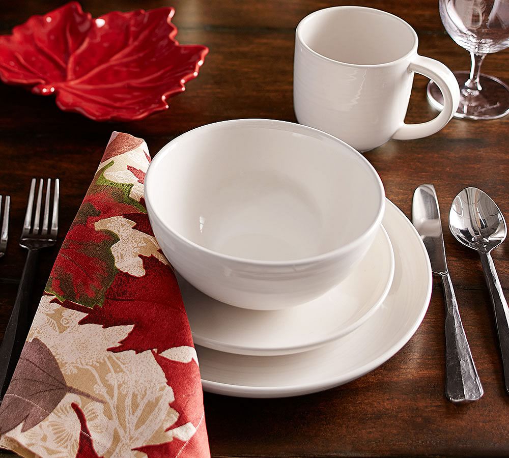 Pottery barn leaf plates sale