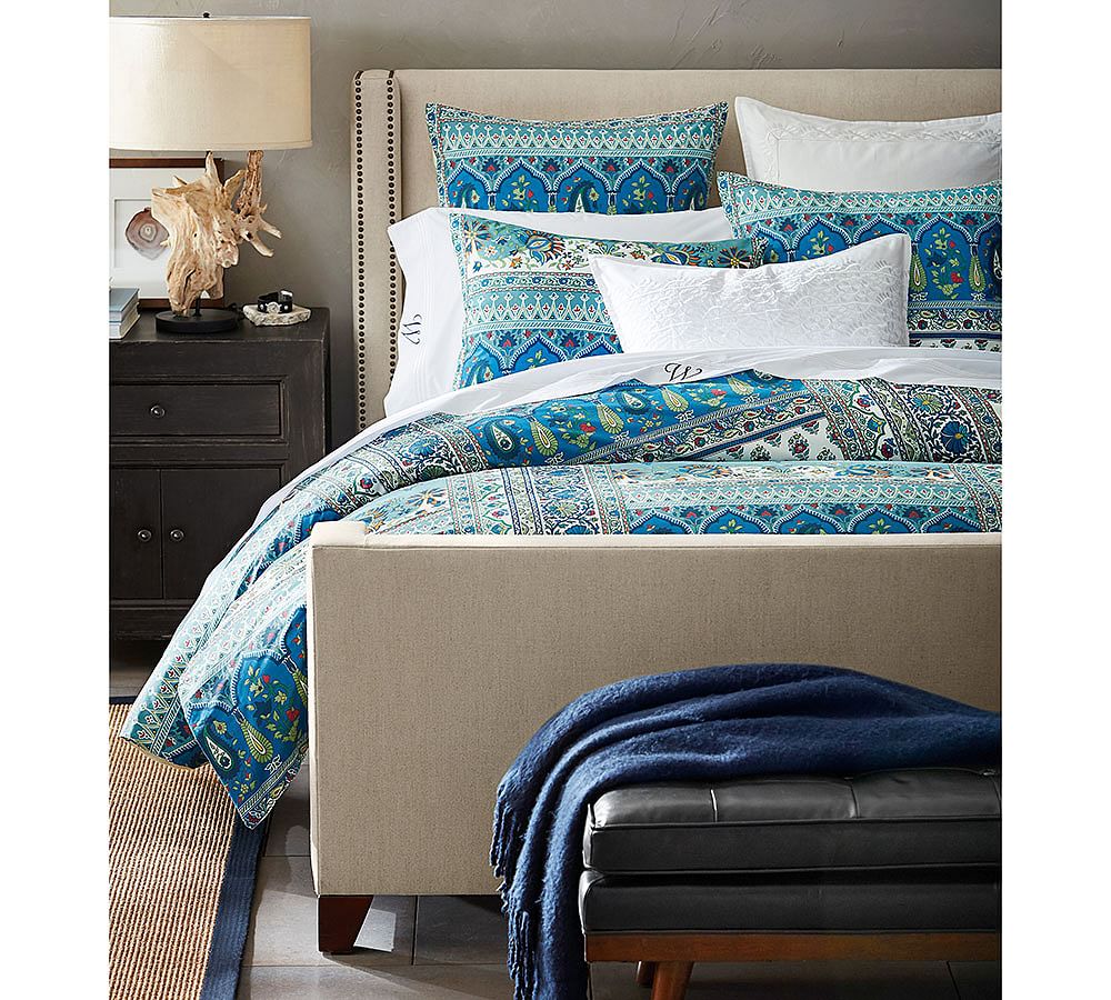 Marjorelle Embroidered Patterned Duvet Cover & Sham Pottery Barn