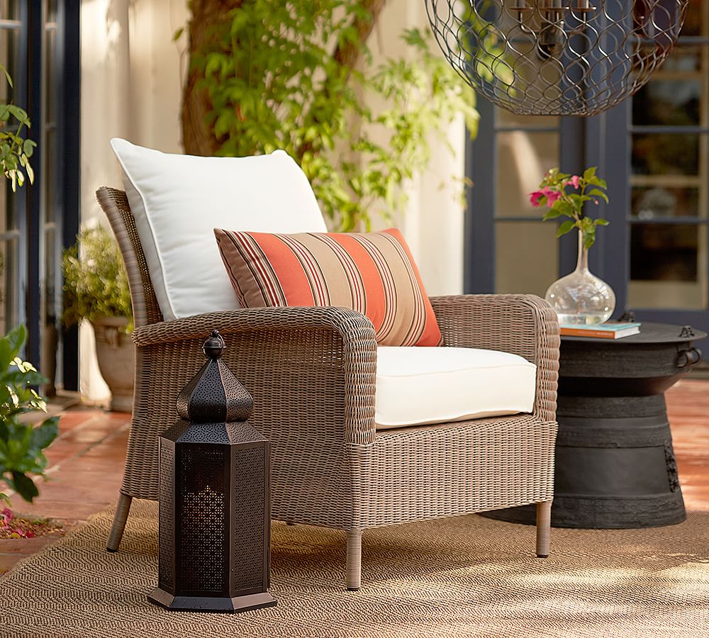 Outdoor Furniture Cushion Replacement Slipcovers Pottery Barn