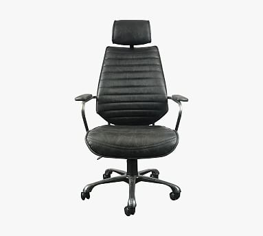 Nash Leather Swivel Desk Chair