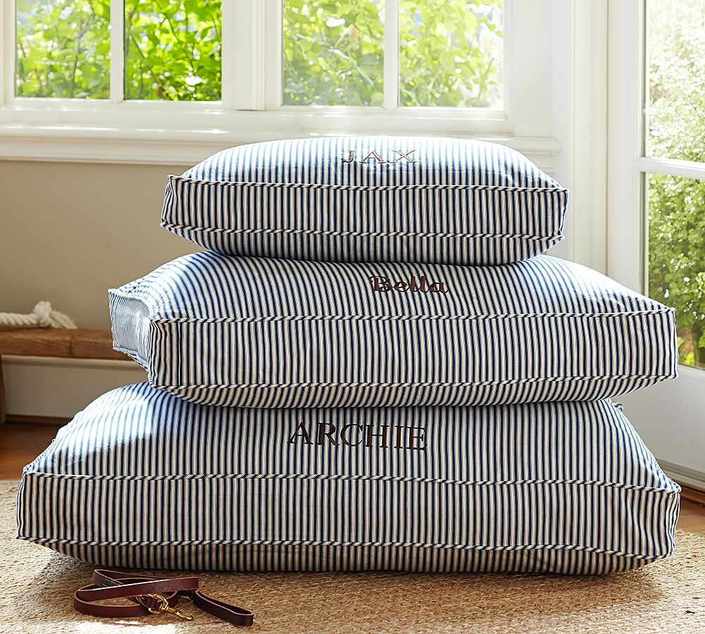 Thomas Ticking Stripe Dog Bed Cover Pottery Barn