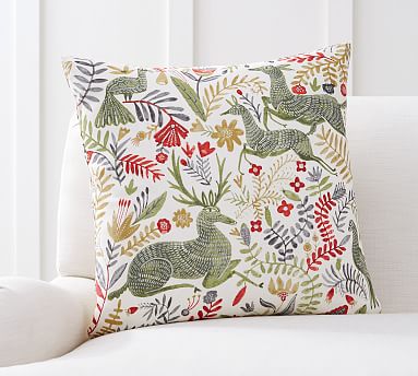 Deer print outlet pillow