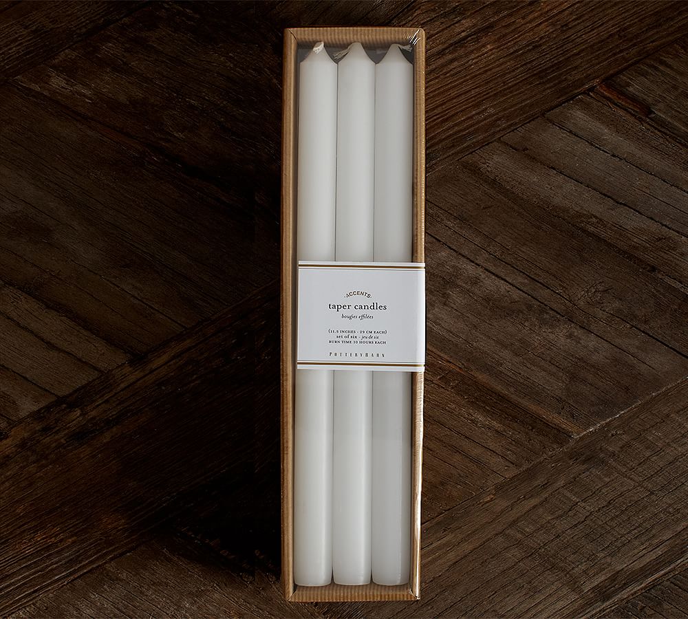 Unscented Taper Candles Set of 6 Pottery Barn