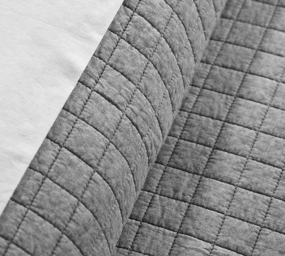 Chambray Cozy Quilt & Shams Pottery Barn