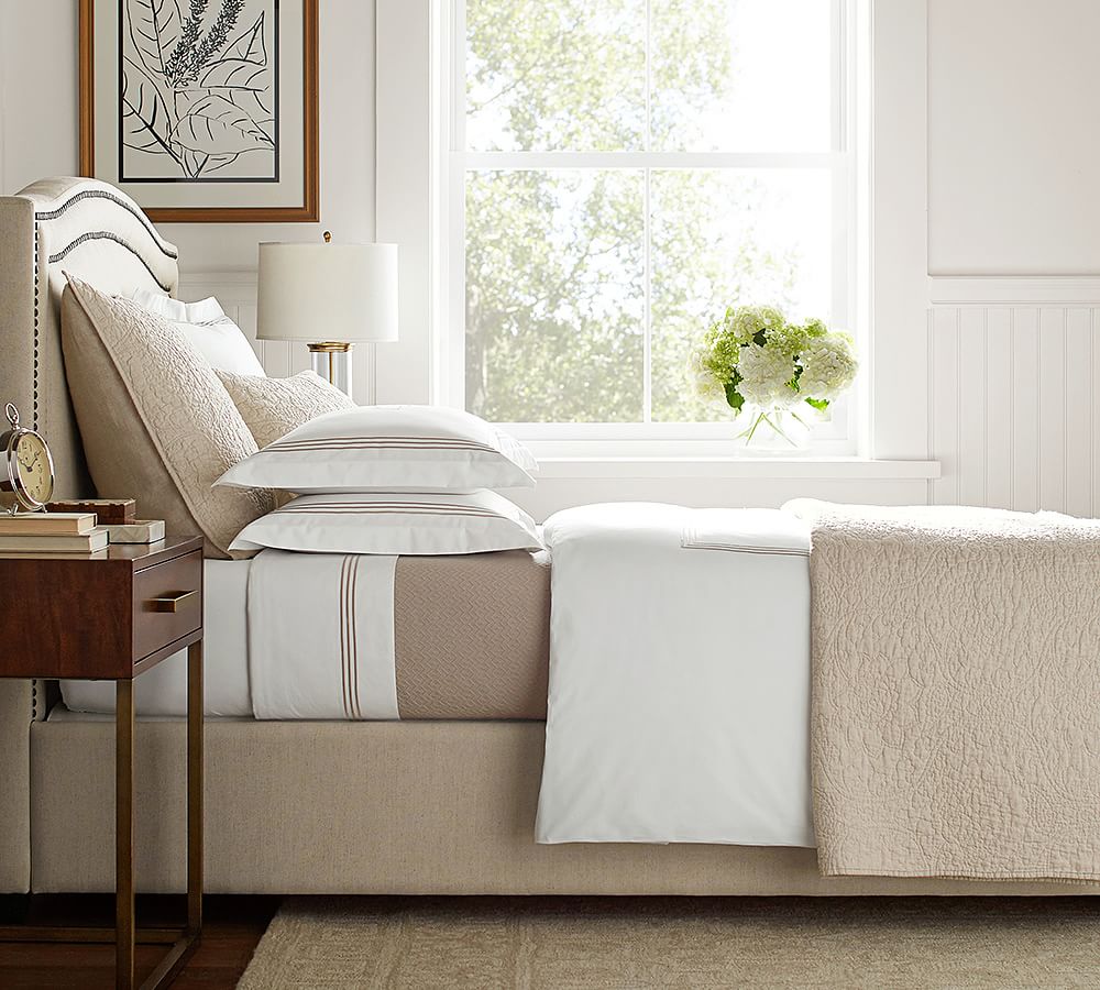 Grand Organic Percale Sheet Set Pottery Barn