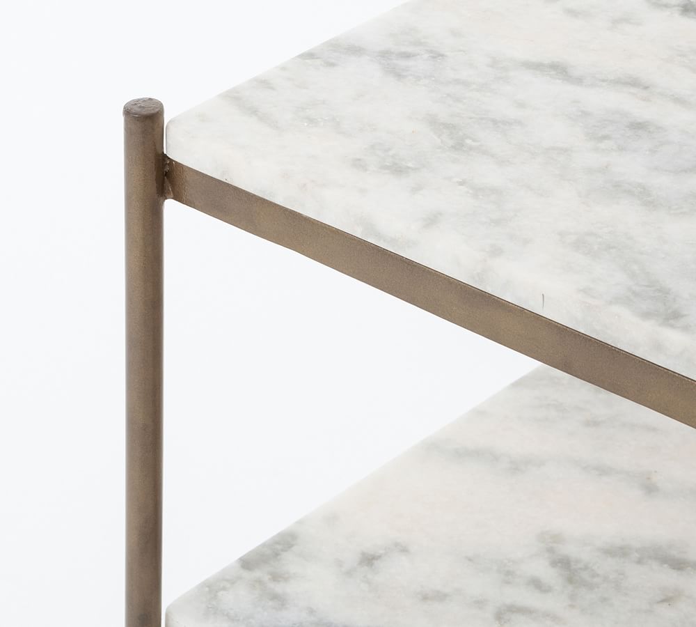 Burwell Marble Console Table | Pottery Barn