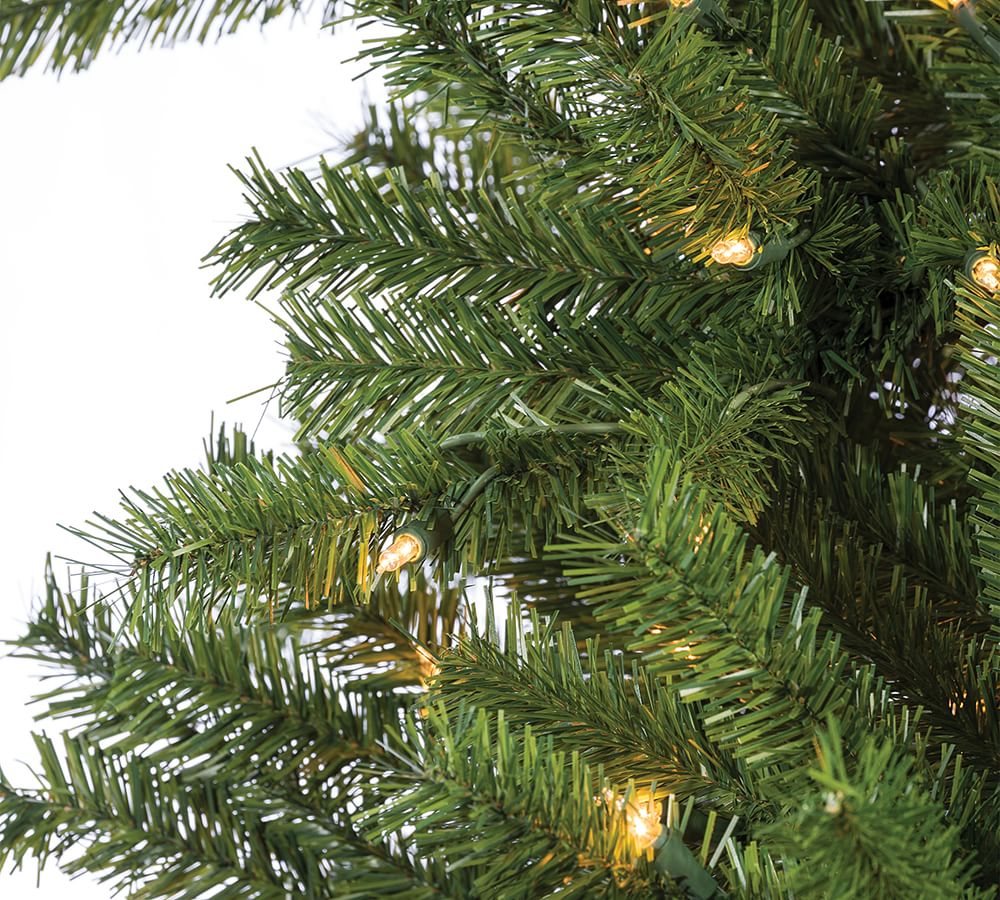 PreLit Crystal Pine Artificial Christmas Trees Pottery Barn