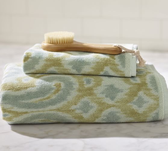 Phillipa Ikat 600gram Weight Bath Towel Pottery Barn