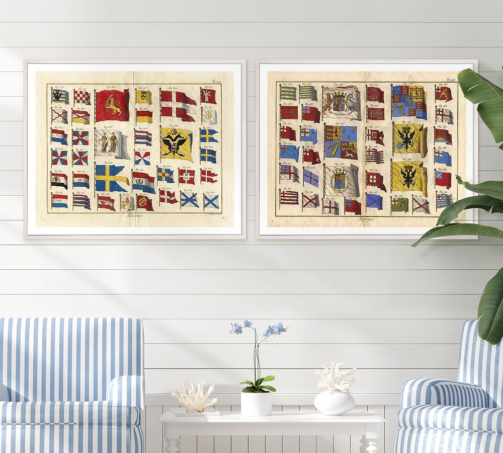Marine Flags With Frame Pottery Barn