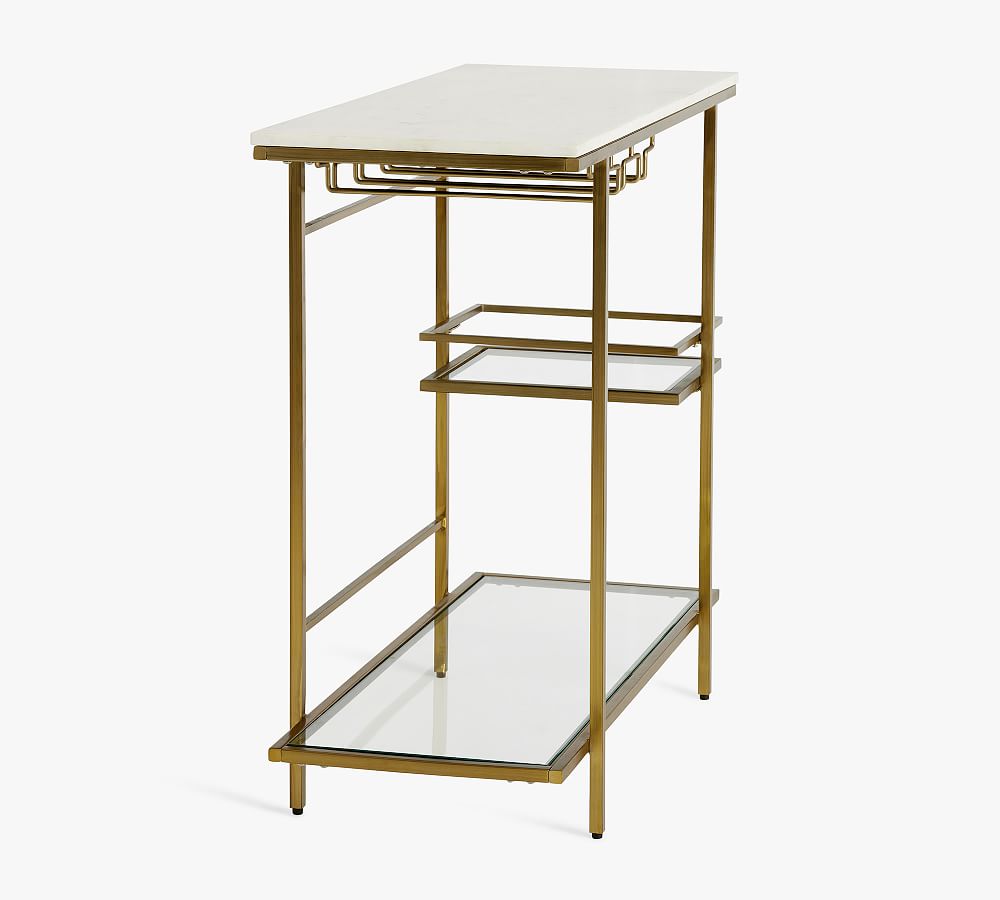 Delaney Marble Bar Console Pottery Barn