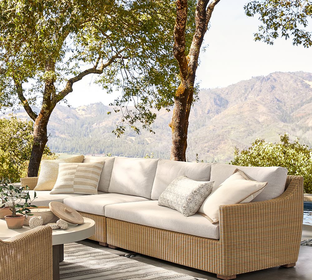 Build Your Own - Hampton All-Weather Wicker Ultimate Sectional Components