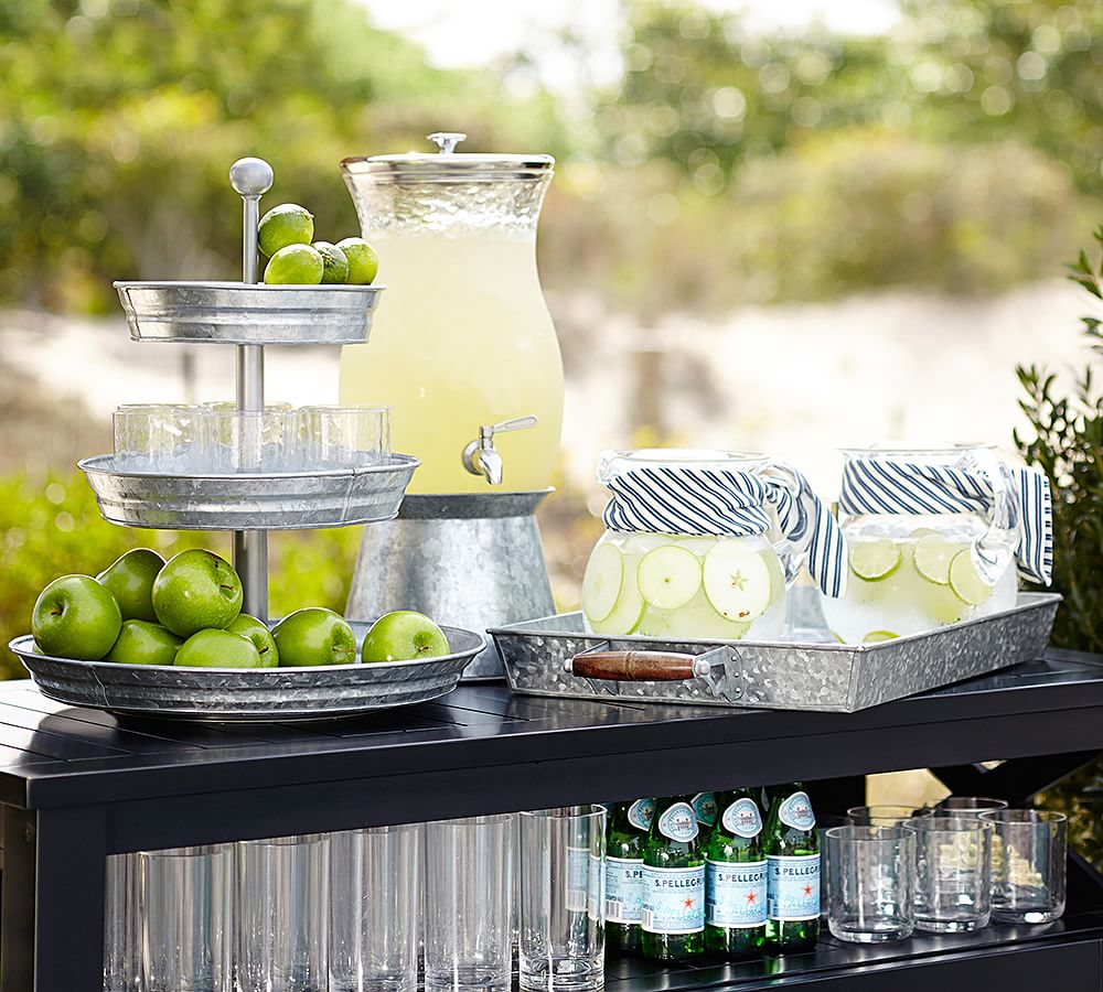 Pottery Barn Acrylic Drink Dispenser ($69), 36 Essentials For the Ultimate  Summer Pool Party